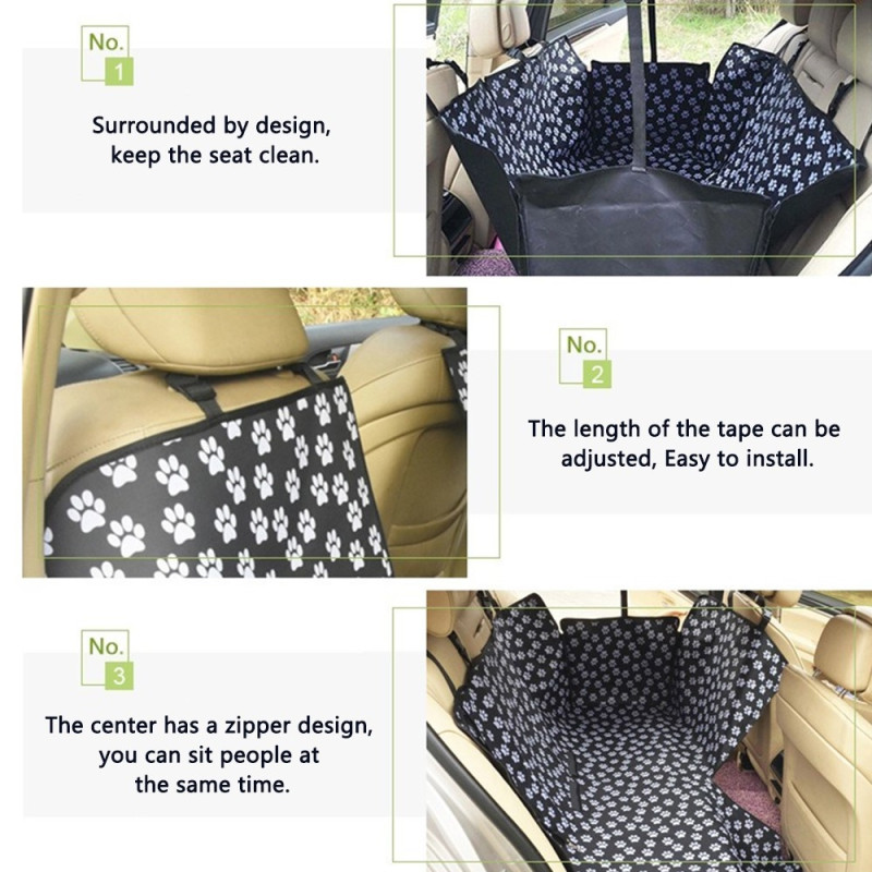 Waterproof cushion mat for pets cat dog for the back seat of the car 130*145*40cm