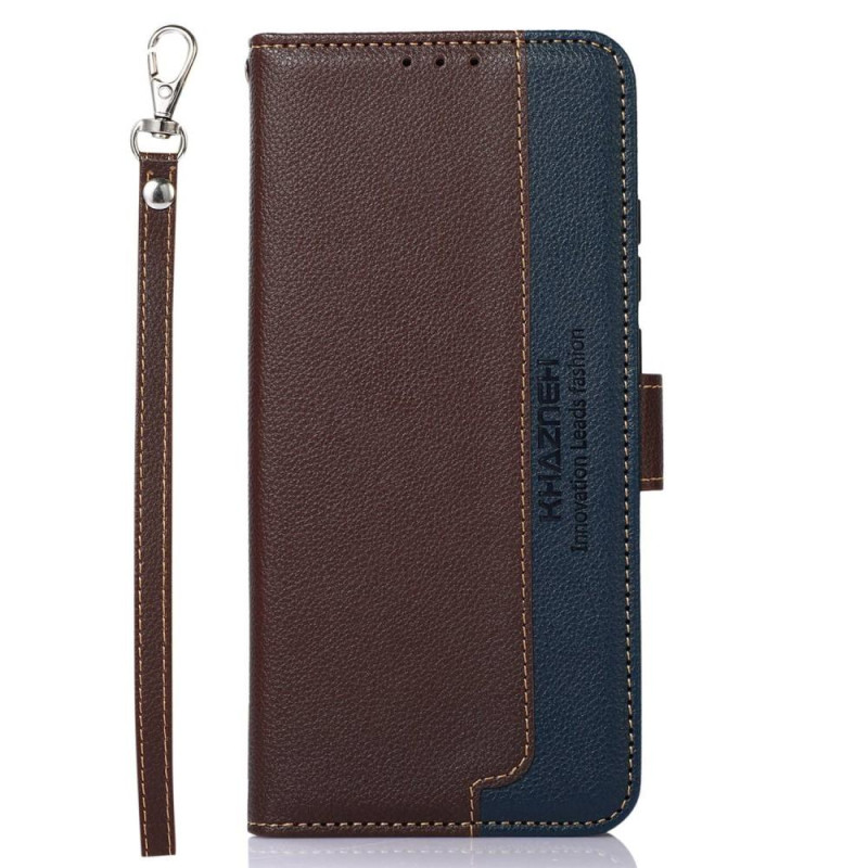 KHAZNEH Telefoncover til Samsung Galaxy A14 - Brun/Blå