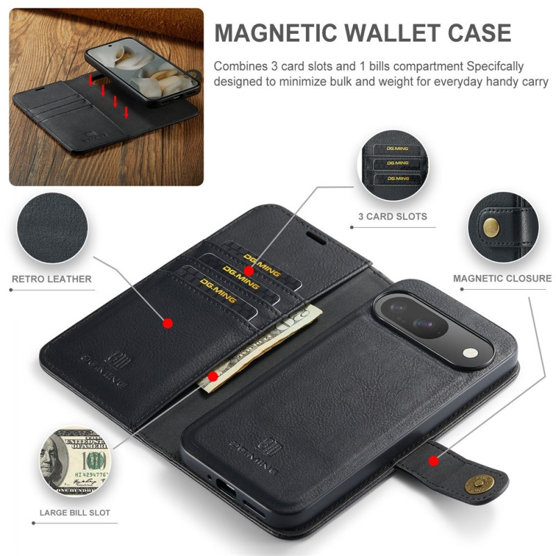Skal Fodral Magnet DG.MING Plånboksfodral till Google Pixel 10 Pro / Pixel 10