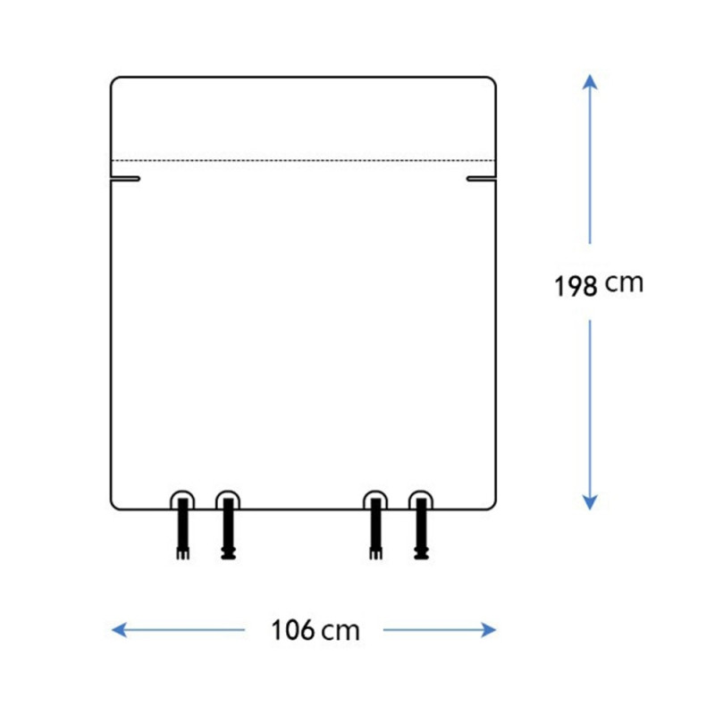 198x106cm Bil SUV Bagagematta för Husdjur Vattentät Hundmatta i 600D Oxfordtyg