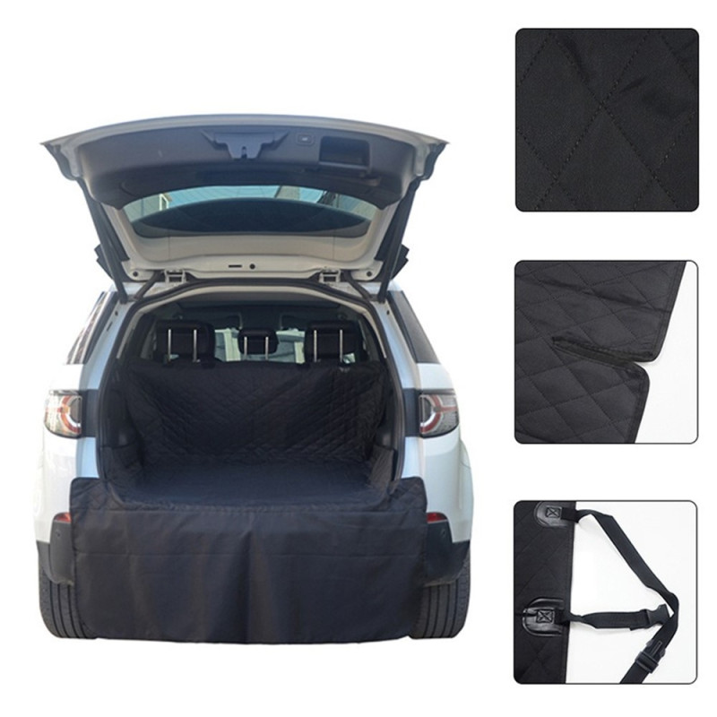 198x106 cm bagasjematte til bil, SUV og kjæledyr, vanntett hundematte i 600D Oxford-stoff