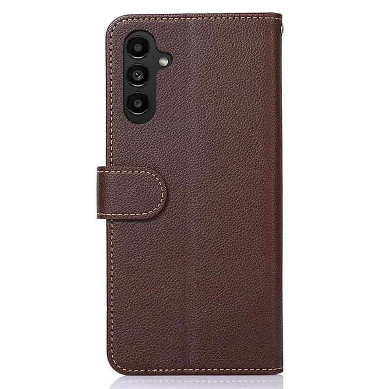 KHAZNEH puhelimen kansi Samsung Galaxy A14 - ruskea/sininen