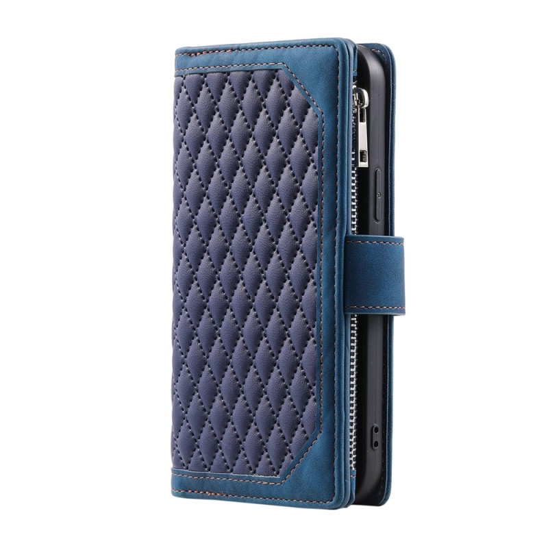 Til Google Pixel 10 Pro / 10 / 9 Pro / 9 Zipper Wallet Case Rhombus Telefoncover
