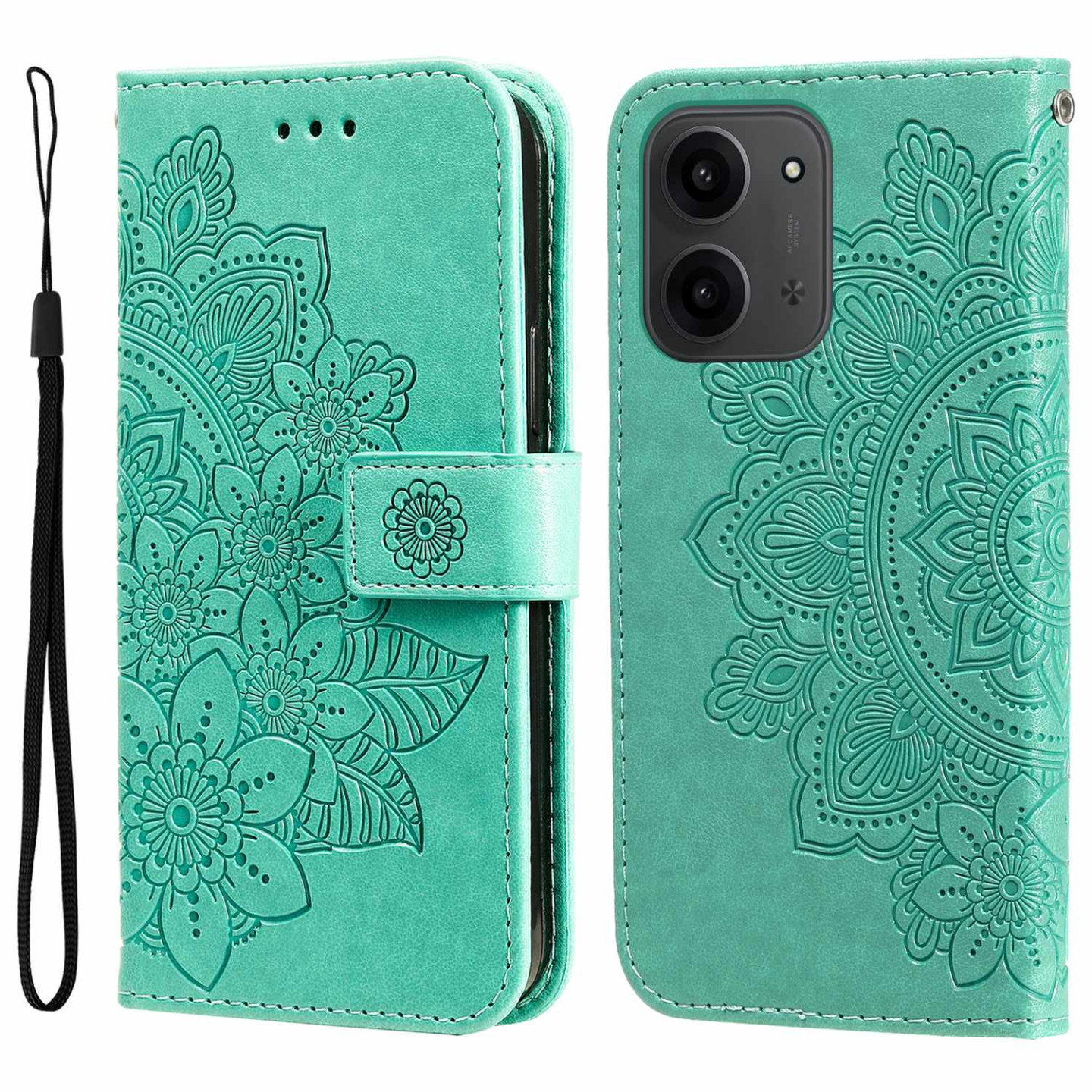For Xiaomi Redmi 15C Stand Case Mandala Wallet Phone Cover