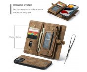 CASEME iPhone 13 Pro Max Retro plånboksfodral - Brun