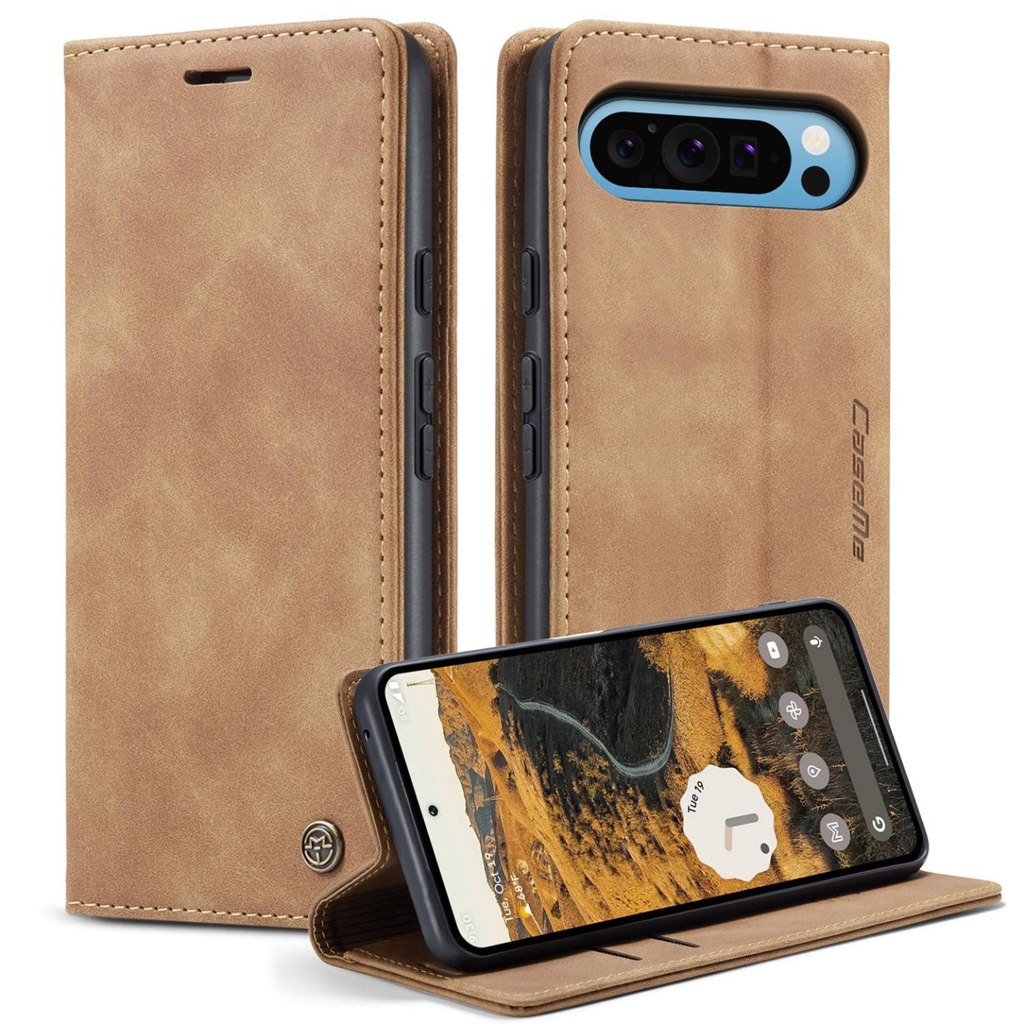 CASEME Til Google Pixel 10 Pro XL Etui Stativ Telefon Cover