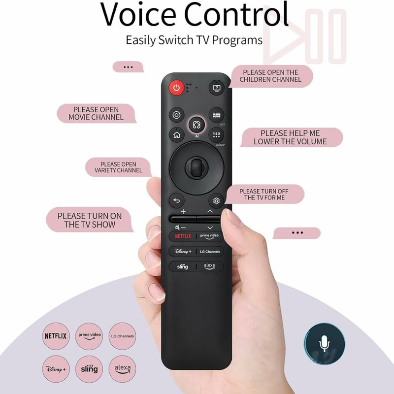 TV Remote Control Replacement for AKB76046602 MR25GA For LG TV Voice Mouse Function