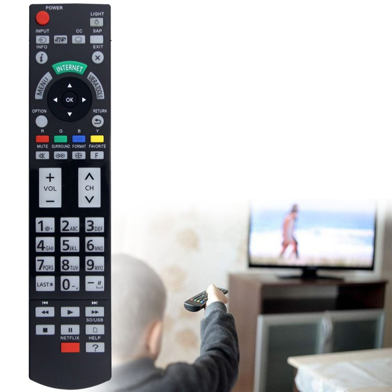 Kaukosäätimen korvaava N2QAYB000777 Panasonic TV:lle