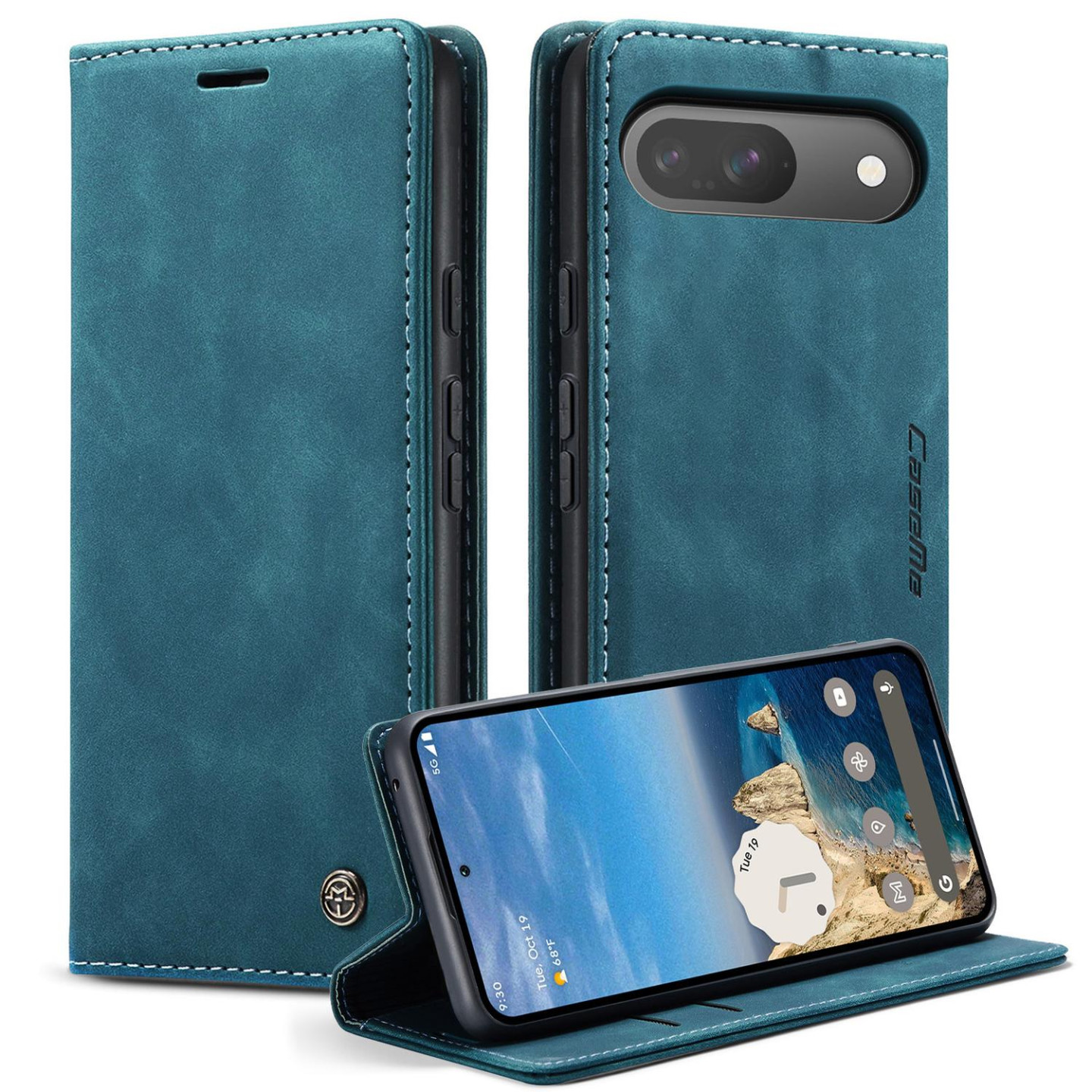 CASEME För Google Pixel 10 Pro / Pixel 10 Fodral Stativ Telefonfodral