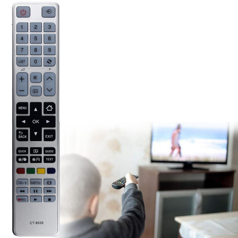Udskiftning af fjernbetjening til CT-8035 til Toshiba TV