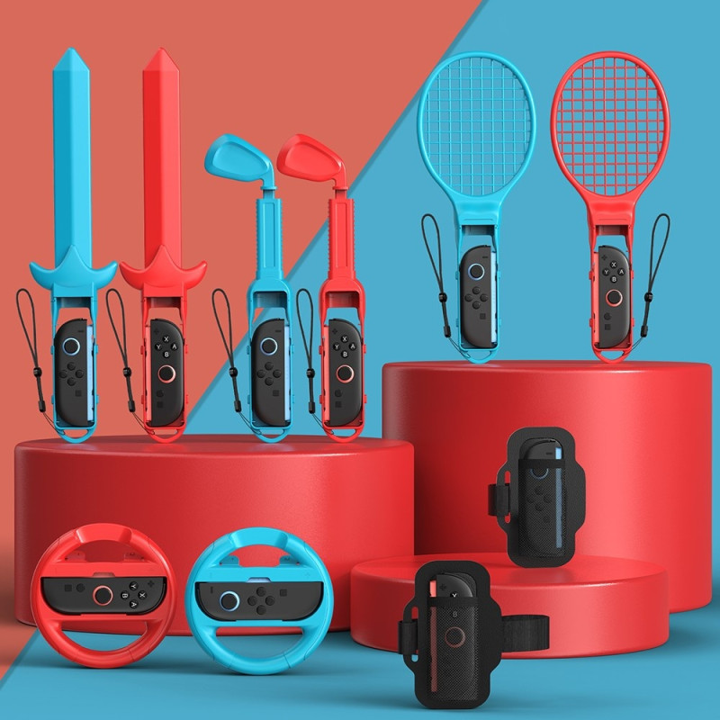 10-i-1 tilbehørssæt kompatibelt med Nintendo Switch / Switch 2 etui