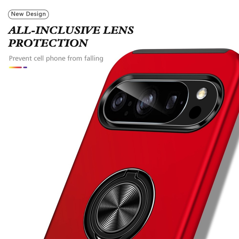 Til Pixel 10 Pro / Pixel 10 Deksel Hybriddeksel med Finger Ring - Rød