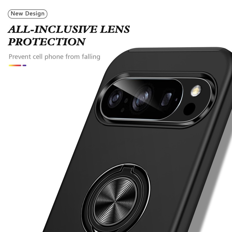Til Pixel 10 Pro / Pixel 10 Deksel Hybriddeksel med Finger Ring - Svart
