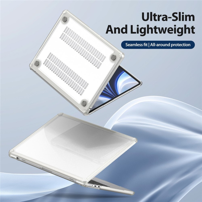 DUX DUCIS LCGM Series Glossy Case for Macbook Air 15 inch (2025) / (2024) A3114 / (2023) A2941 TPU+PC Protective Shell - Transpa