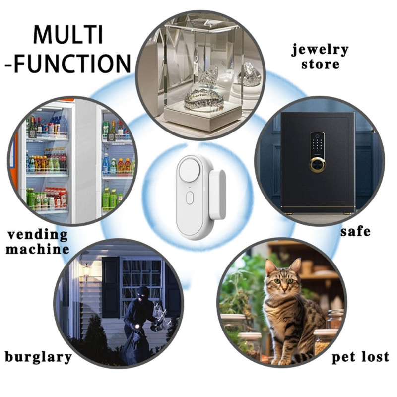 Alarm Door Sensor High Decibel Window Doors Anti-theft System with Remote Control