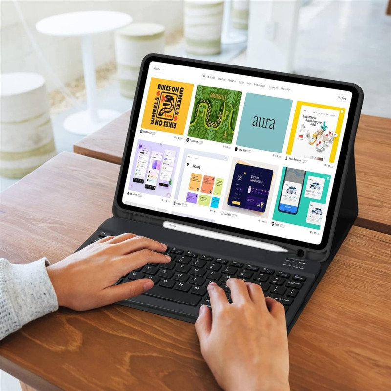 Keyboard Stand Deksel for iPad Air 11 (2025) (2024) / iPad Air (2022) Bluetooth-kompatibel (EN)