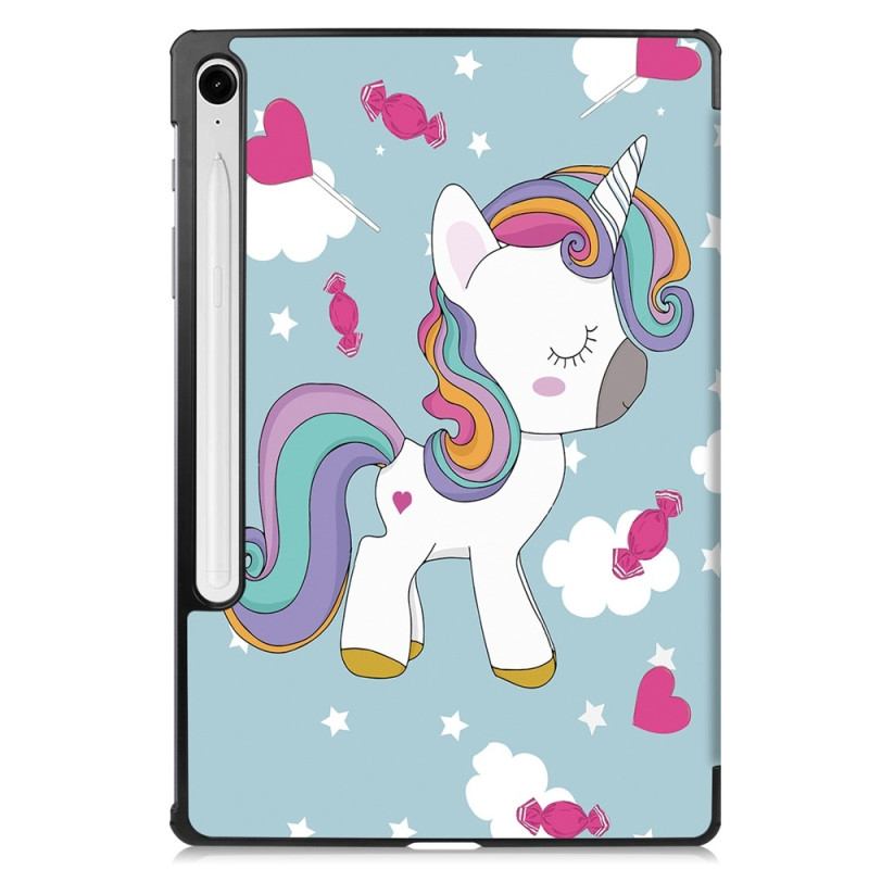 For Samsung Galaxy Tab S10 Lite / S10 FE / S9 FE Case with Pattern and Stand - Pony