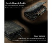 CASEME iPhone 13 Pro Max Retro plånboksfodral - Svart