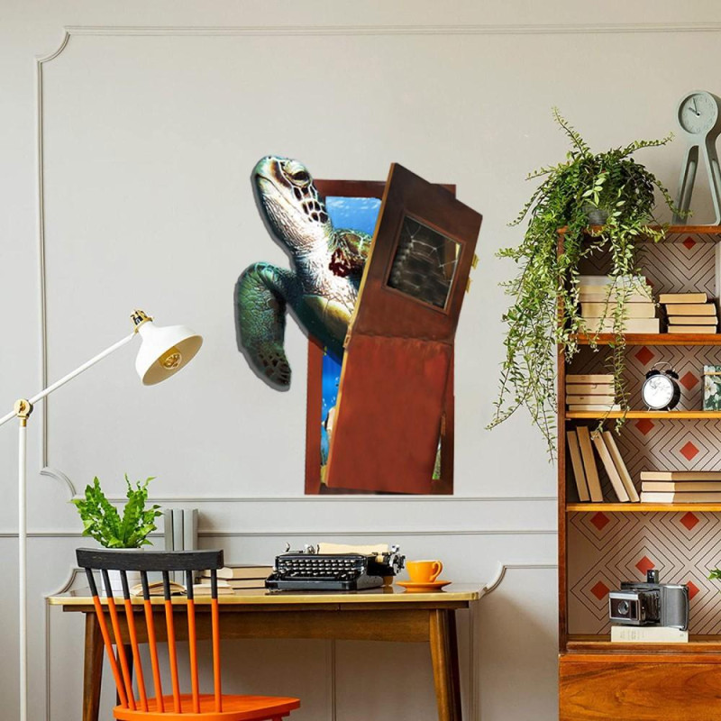 45x60cm sjøskilpadde veggdekal Selvklebende avtakbart dekal