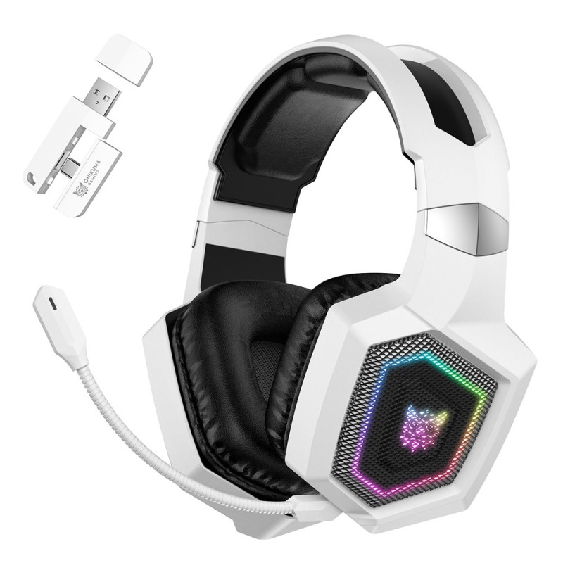 Bluetooth-hodetelefoner ONIKUMA Gaming Headset med trippelmodus og RGB-belysning og surroundlyd