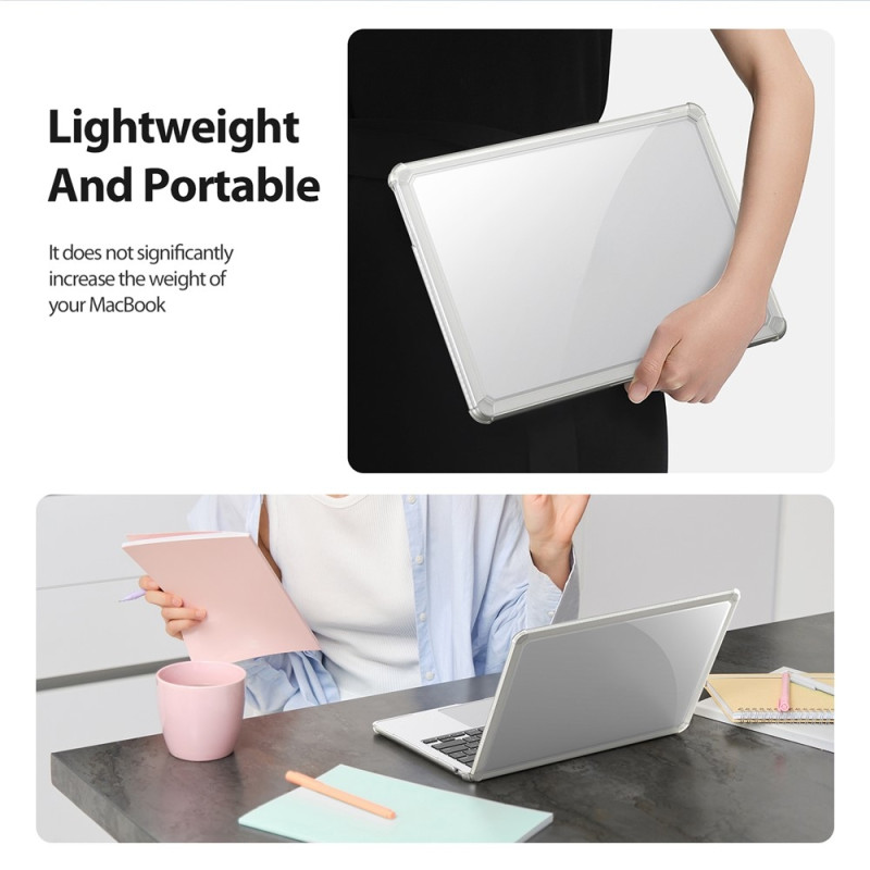 DUX DUCIS Etui til MacBook Air 13 tommer (2025) / (2024) / (2022) Ridsefast TPU+PC-skal - Transparent