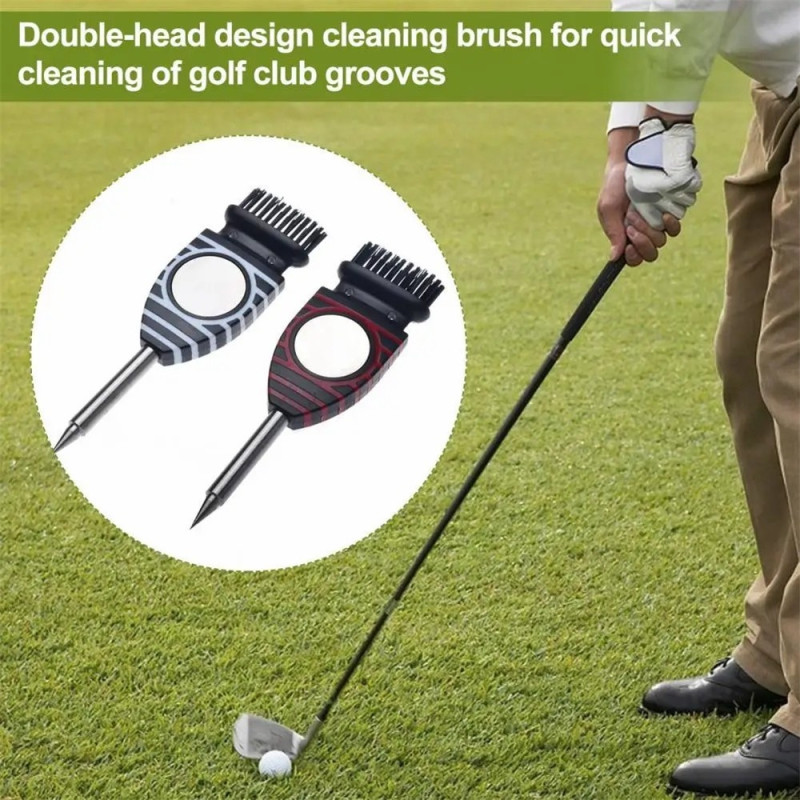 Cleaning Golf Club Double Headed Cleaning Brush Groove Cleaning Tool