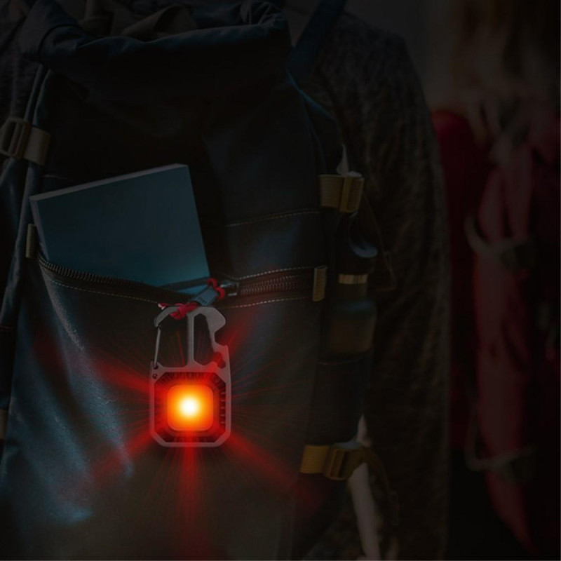 Lommelygte Genopladelig COB - lys flaskeåbner skruetrækker Multilampe