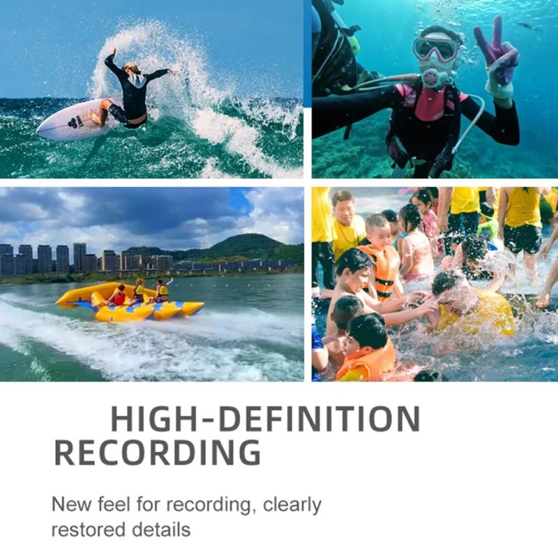 D50 Waterproof Action Camera Outdoor Sports Dual Screen Camera + 32GB Memory Card