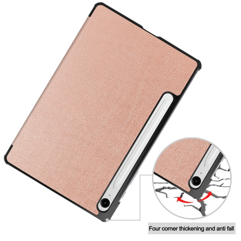 For Samsung Galaxy Tab S10 Lite / S10 FE / S9 FE Deksel med Stativ - Rose Gold