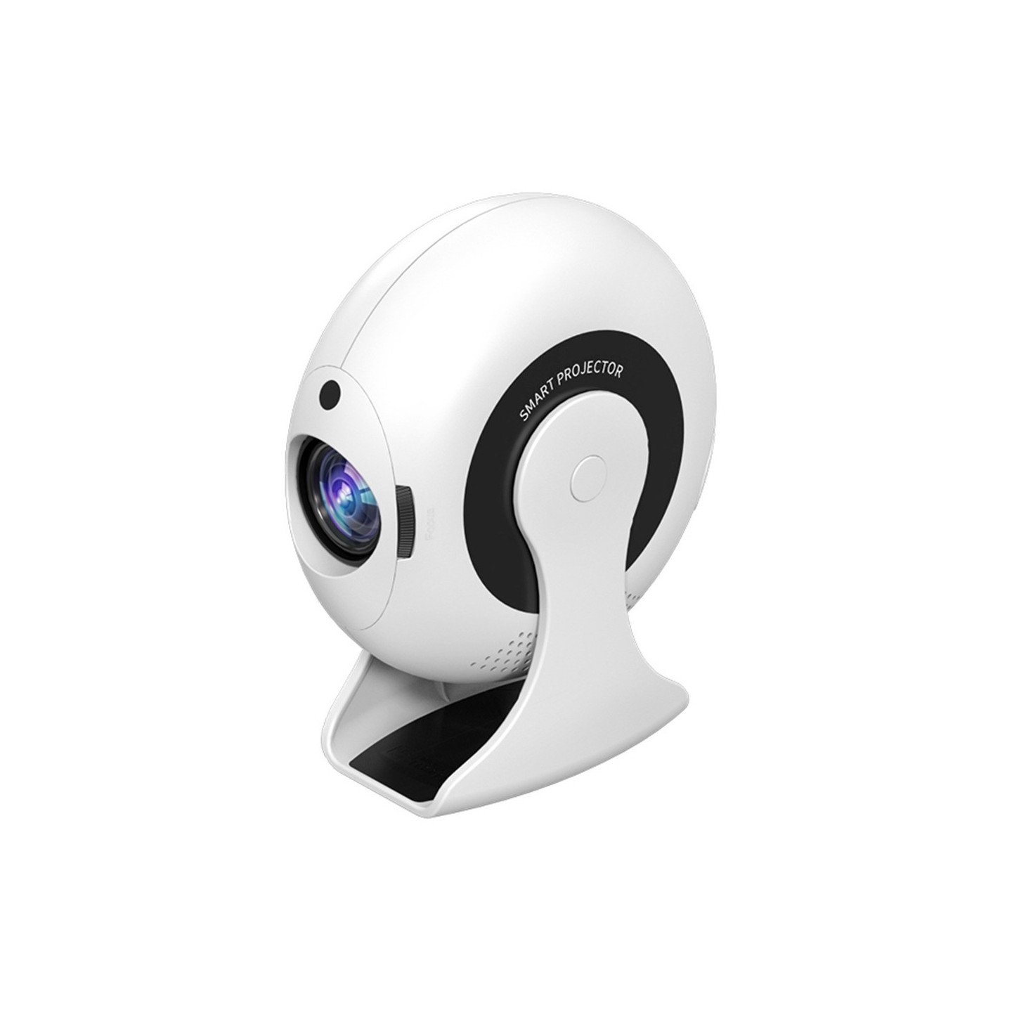 CD200-projektori 1 Gt + 8 Gt Android 11.0 -kotiteatteri, 270 astetta kääntyvä LCD-näyttö