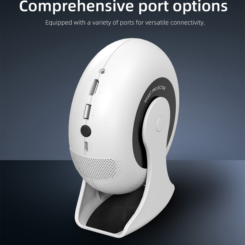 CD200 Projector 1GB+8GB Android 11.0 Home Theater 270 Degree Rotation LCD