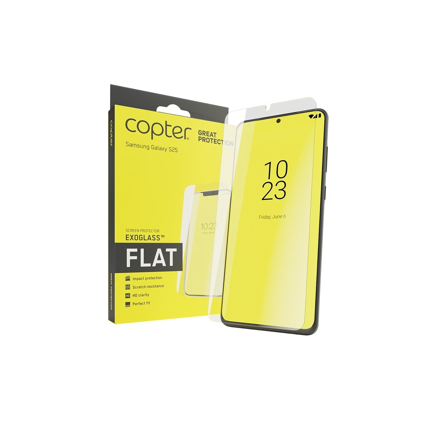 Copter Exoglass Herdet Glass til Samsung Galaxy A16 / A17 5G - Flat Edition