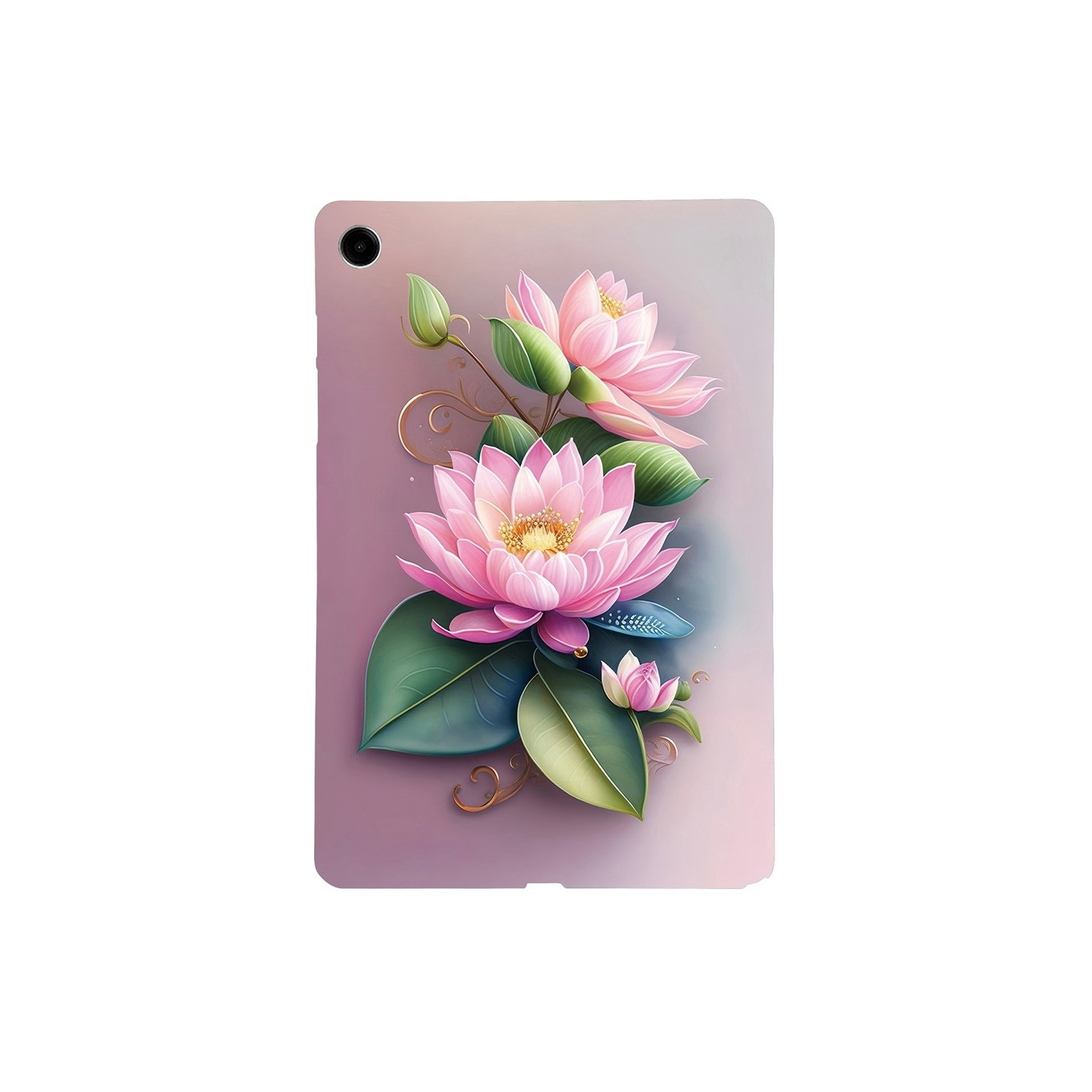 För Samsung Galaxy Tab A11+ Fodral Mönstertryck Slim TPU skal Lotus