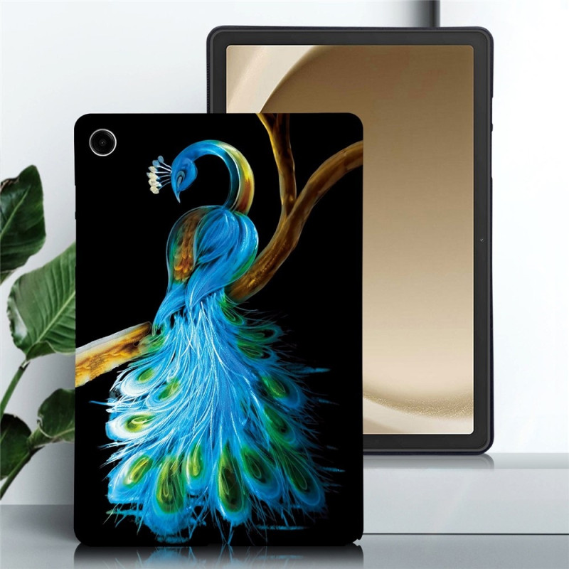 För Samsung Galaxy Tab A11+ Fodral Mönstertryck Slim TPU skal Peacock