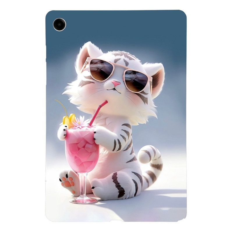 For Samsung Galaxy Tab A11+ Case Pattern Printing Slim TPU Protective Tablet Cover Tiger
