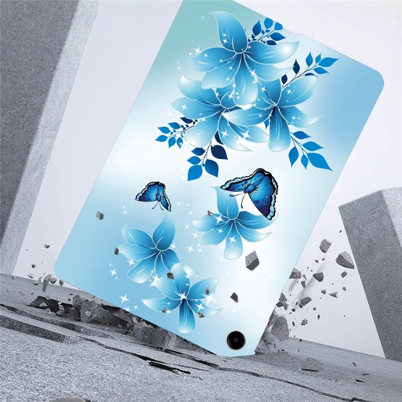 For Samsung Galaxy Tab A11+ Etui Mønstertrykk Slankt TPU Beskyttende Nettbrettetui Butterfly