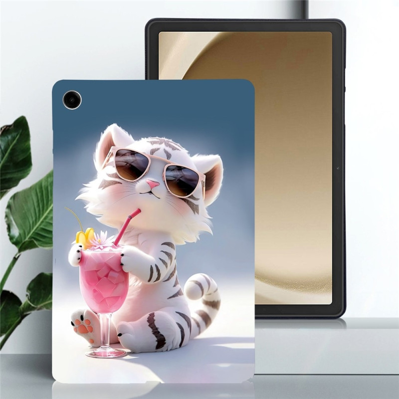 Samsung Galaxy Tab A11+ Suojakotelo Kuviopainatus Ohut TPU Tablettisuojus Tiger
