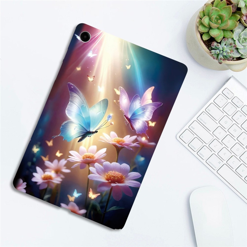 For Samsung Galaxy Tab A11+ Etui Mønstertrykk Slankt TPU Beskyttende Nettbrettetui Butterfly