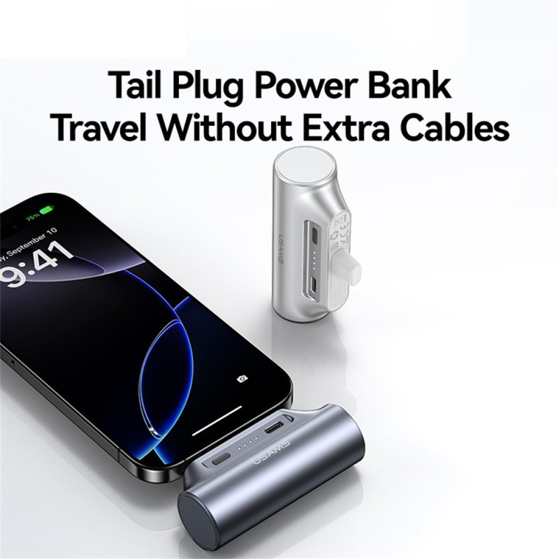 USAMS Mini Powerbank 3000mAh USB-C Portable Charger Emergency Charger