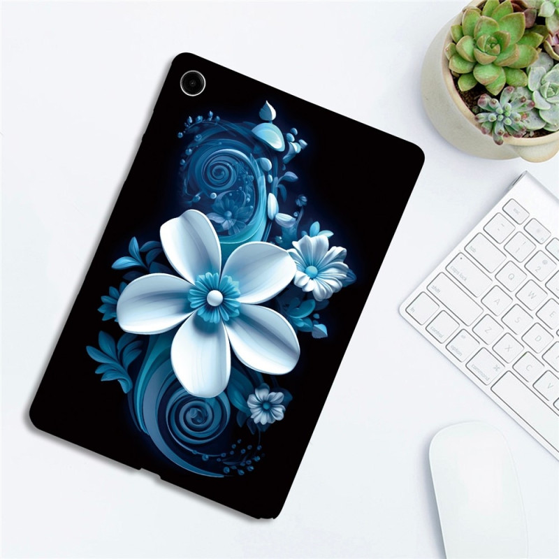 För Samsung Galaxy Tab A11+ Fodral Mönstertryck Slim TPU skal Orchid