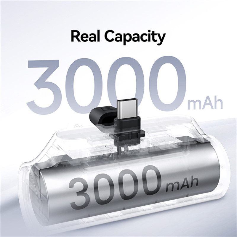 USAMS Mini Powerbank 3000mAh USB-C kannettava laturi hätälaturi