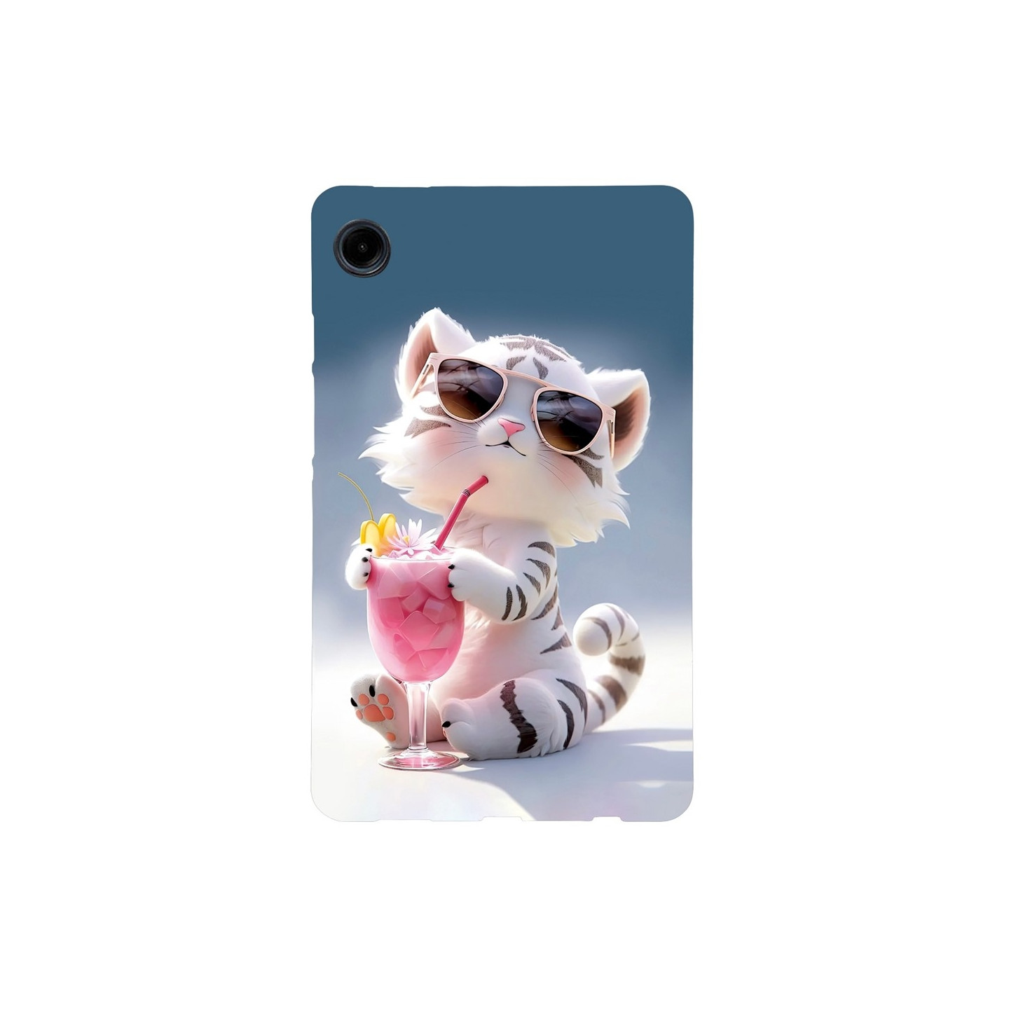 Samsung Galaxy Tab A11 / A9 Suojakotelo Kuviopainatus Ohut TPU Tablettisuojus Tiger