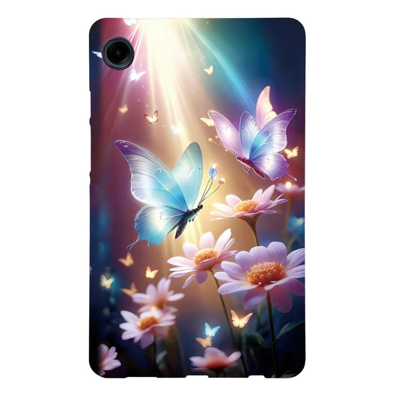 For Samsung Galaxy Tab A11 / A9 Case Pattern Printing Slim TPU Protective Tablet Cover Butterfly
