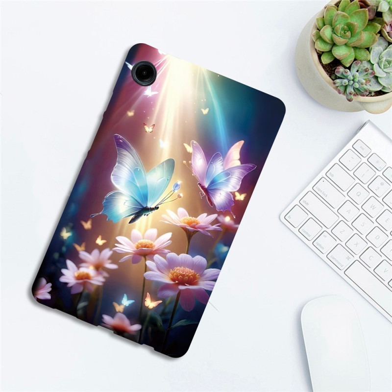 For Samsung Galaxy Tab A11 / A9 Case Pattern Printing Slim TPU Protective Tablet Cover Butterfly