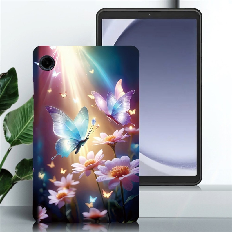 For Samsung Galaxy Tab A11 / A9 Case Pattern Printing Slim TPU Protective Tablet Cover Butterfly