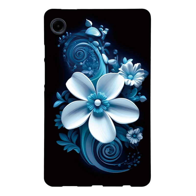 For Samsung Galaxy Tab A11 / A9 Etui Mønstertrykk Slankt TPU Beskyttende Nettbrettetui Orchid