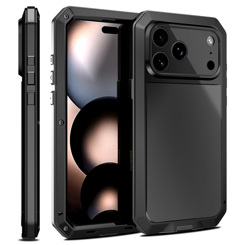 Kraftig robust hybrid-deksel+herdet glass til iPhone 17 Pro