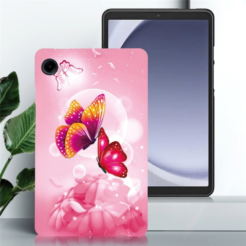For Samsung Galaxy Tab A11 / A9 Case Pattern Printing Slim TPU Protective Tablet Cover Butterfly