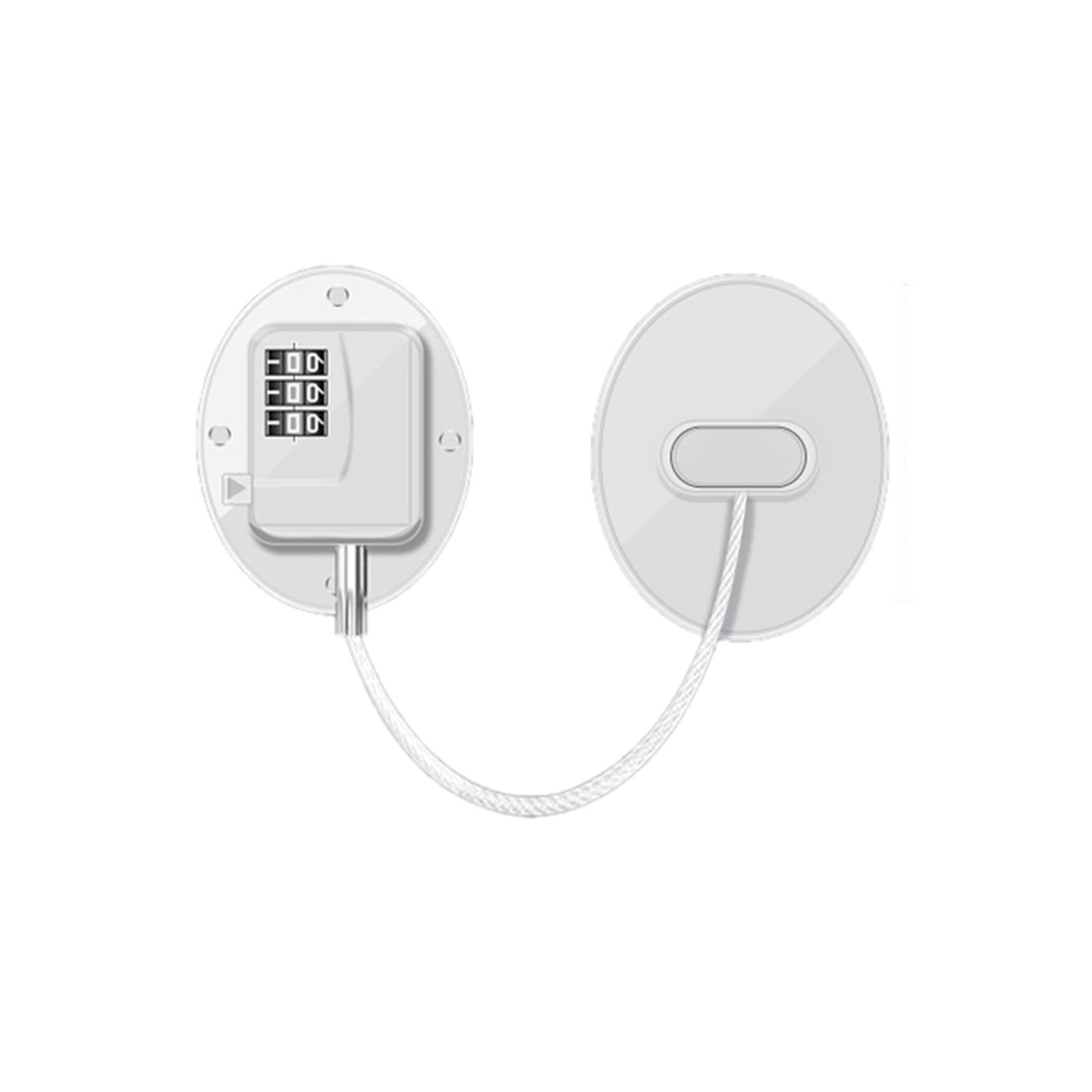 Jääkaapin ikkuna Lasten turvallisuus Salasana Lukitus Laatikot Kaapin ovi Soikea valkoinen