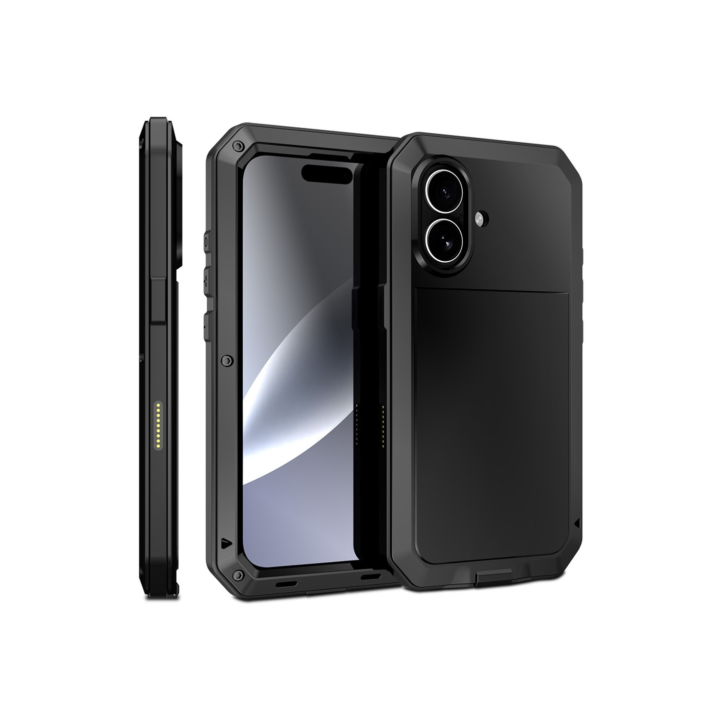 Heavy Duty Robust Hybrid Cover Shell + hærdet glas til iPhone 17